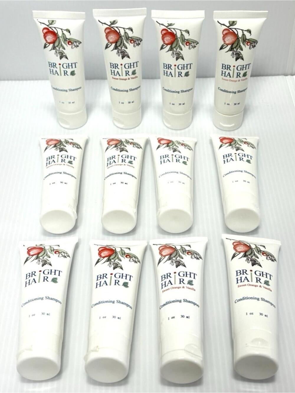 Bright Hair Conditioning Shampoo 30ml x12pcs Travel Size Hair Care Tubes- NEW